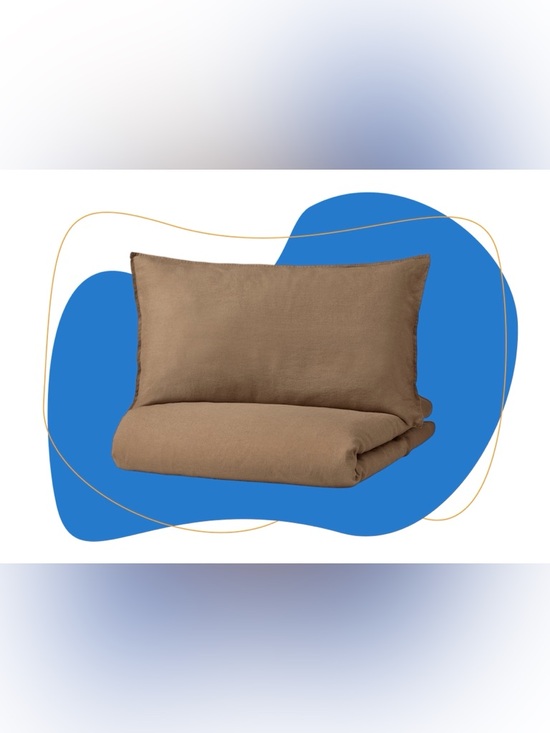 ikea Other - ikea dytag linen duvet+shams king euc